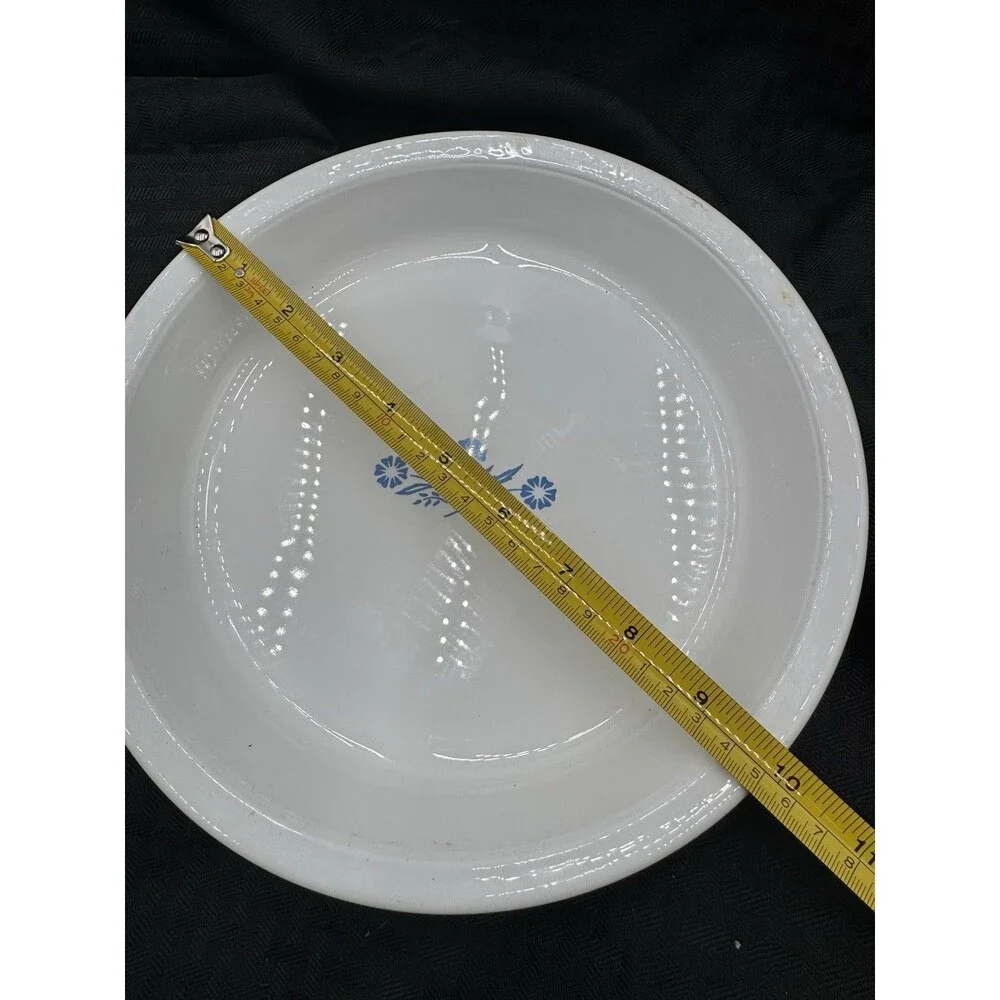 CORNING WARE 9 INCH PIE PLATE ~ BLUE CORNFLOWER